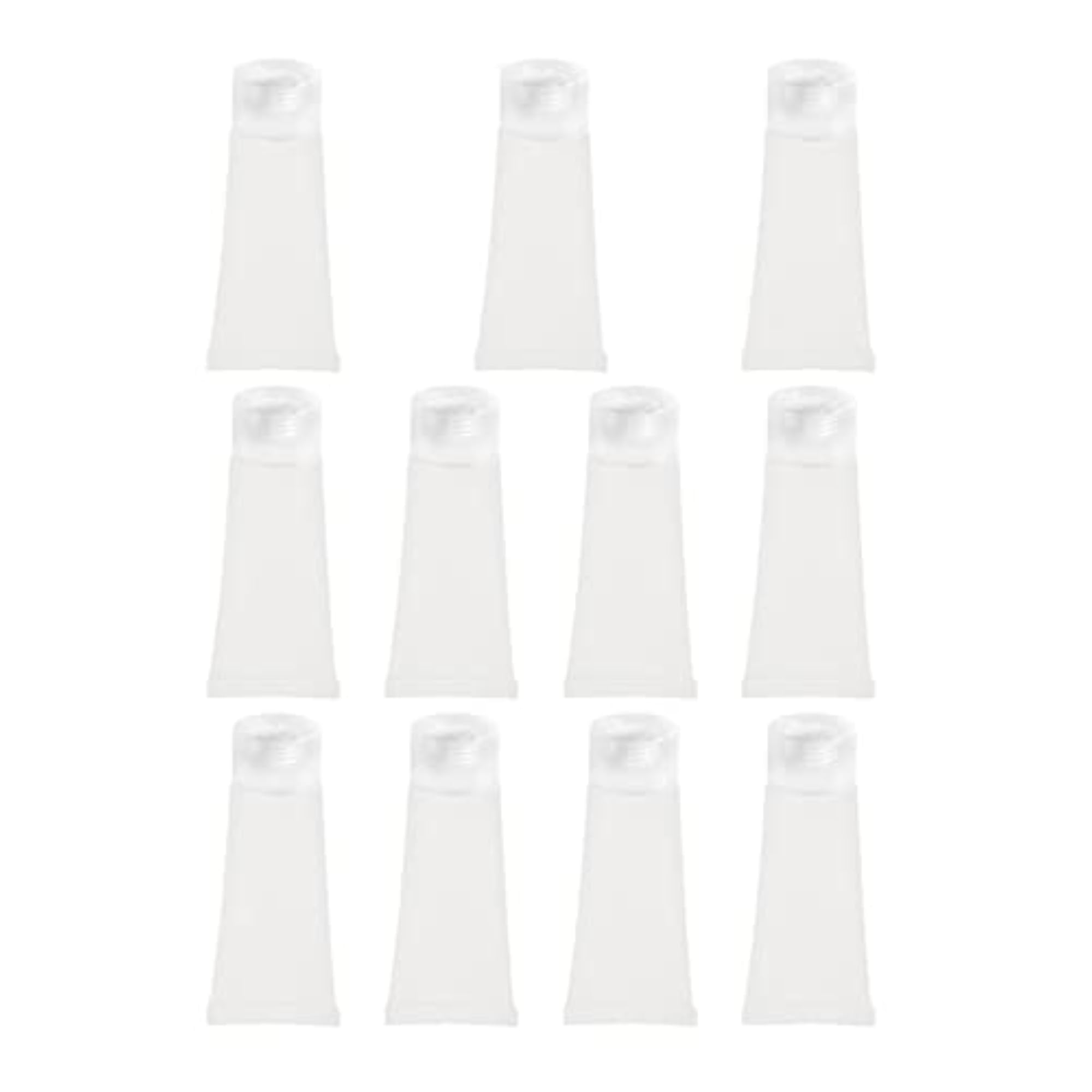 10 Transparent Empty Cream Tubes, Makeup Lotion Container